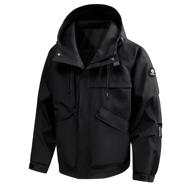 2025 Autumn New Fashionable Jacket Men'S Outerwear Korean Style Trendy Casual Men'S Hooded Jacket - Image 5